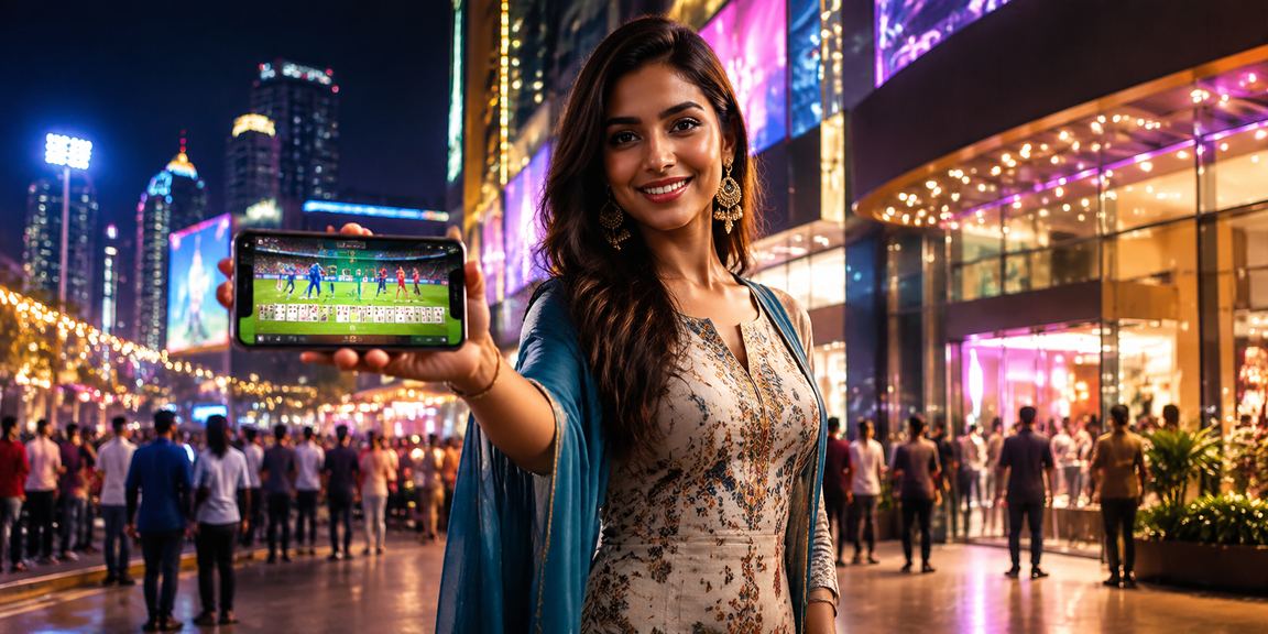 Young woman registering online at 22688 on mobile in Bangalore