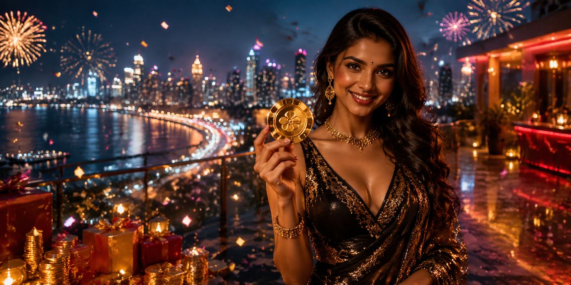Modern casino entertainment in Mumbai city glowing at night